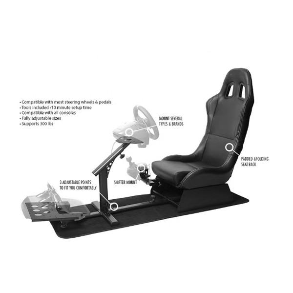 Racing Seat Gaming Chair Steering Wheel Stand for Logitech G29 Thrustmaster Xbox Playstation PS4 - mobile shop in Hamra, Beirut, Lebanon. New and used phones, iPhone, Samsung, Huawei, Xiaomi, Oppo, Realme, Honor, Google Pixel, tablets, laptops, computers, and accessories. متجر موبايلات في الحمرا، بيروت، لبنان. هواتف جديدة ومستعملة، آيفون، سامسونج، هواوي، شاومي، أوبو، ريلمي، هونر، جوجل بيكسل، أجهزة لوحية، لابتوبات، كمبيوترات، واكسسوارات.
