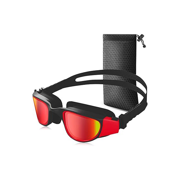 Swimming Goggles for Men/Women, Adult Swimming Goggles UV Protection, Anti-Fog, Adjustable Strap, Comfort Polarised Swimming Goggles (Red), mobiles, lebanon, samsung, iphones, new, used, laptops, computers, huawei, phone, mobile prices in lebanon,mobile prices