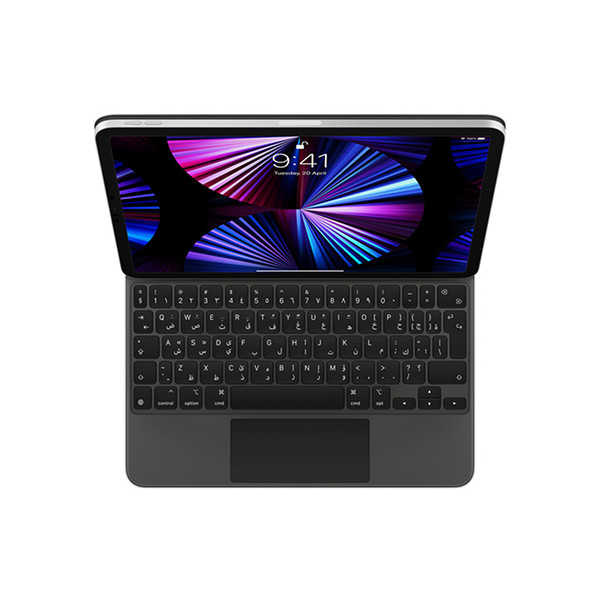 Green Lion Touchpad  Keyboard Case for iPad Pro 10.9"&11" (Arabic/English)500mAh - Black - mobile shop in Hamra, Beirut, Lebanon. New and used phones, iPhone, Samsung, Huawei, Xiaomi, Oppo, Realme, Honor, Google Pixel, tablets, laptops, computers, and accessories. متجر موبايلات في الحمرا، بيروت، لبنان. هواتف جديدة ومستعملة، آيفون، سامسونج، هواوي، شاومي، أوبو، ريلمي، هونر، جوجل بيكسل، أجهزة لوحية، لابتوبات، كمبيوترات، واكسسوارات.