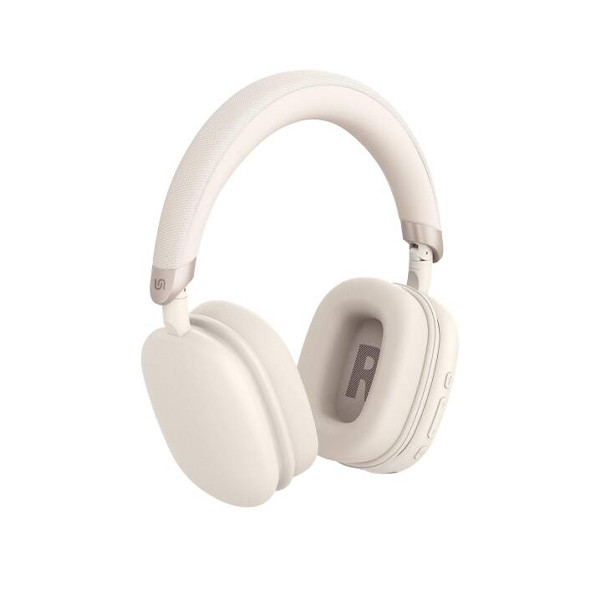 Porodo Soundtec Vibe Wireless Headphones Adjustable 360 Foldable - Cream - mobile shop in Hamra, Beirut, Lebanon. New and used phones, iPhone, Samsung, Huawei, Xiaomi, Oppo, Realme, Honor, Google Pixel, tablets, laptops, computers, and accessories. متجر موبايلات في الحمرا، بيروت، لبنان. هواتف جديدة ومستعملة، آيفون، سامسونج، هواوي، شاومي، أوبو، ريلمي، هونر، جوجل بيكسل، أجهزة لوحية، لابتوبات، كمبيوترات، واكسسوارات.