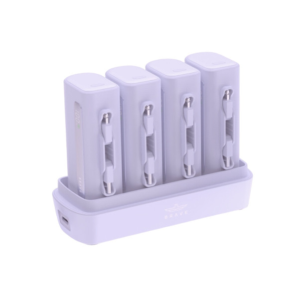 Brave 4in1 Power Station Purple 5000*4BP 23P, mobiles, lebanon, samsung, iphones, new, used, laptops, computers, huawei, phone, mobile prices in lebanon,mobile prices