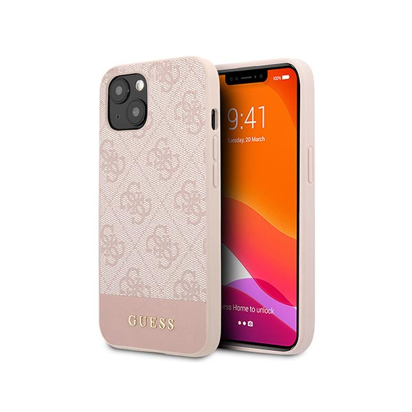 Transparent Tpu Case With Pink Strips And Golden Logo For Apple Iphone 13 Pro - Guess®, mobiles, lebanon, samsung, iphones, new, used, laptops, computers, huawei, phone, mobile prices in lebanon,mobile prices