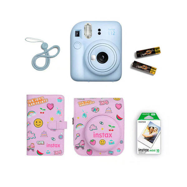 Instax Camera Blush Pink Film For Fujifilm Instax Mini 12 Blue, mobiles, lebanon, samsung, iphones, new, used, laptops, computers, huawei, phone, mobile prices in lebanon,mobile prices