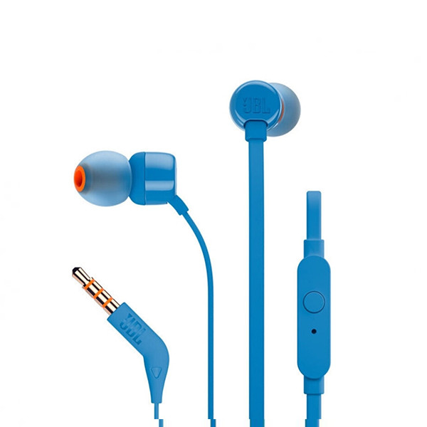 JBL T110 In-Ear Headphones - Blue, mobiles, lebanon, samsung, iphones, new, used, laptops, computers, huawei, phone, mobile prices in lebanon,mobile prices