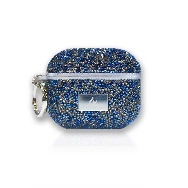 Bling Case for Aipods Pro - Crystal Dark Blue, mobiles, lebanon, samsung, iphones, new, used, laptops, computers, huawei, phone, mobile prices in lebanon,mobile prices