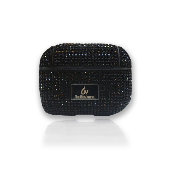 The Bling World Airpods Pro Case - Crystal Black, mobiles, lebanon, samsung, iphones, new, used, laptops, computers, huawei, phone, mobile prices in lebanon,mobile prices