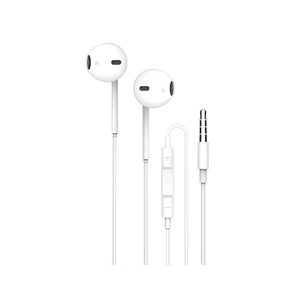 Porodo Soundtec Stereo Earphones 3.5mm with High- Clarify Mic - White, mobiles, lebanon, samsung, iphones, new, used, laptops, computers, huawei, phone, mobile prices in lebanon,mobile prices