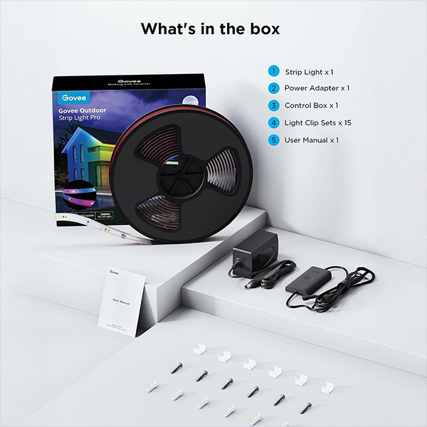 Govee OutDoor LED Strip Light - mobile shop in Hamra, Beirut, Lebanon. New and used phones, iPhone, Samsung, Huawei, Xiaomi, Oppo, Realme, Honor, Google Pixel, tablets, laptops, computers, and accessories. متجر موبايلات في الحمرا، بيروت، لبنان. هواتف جديدة ومستعملة، آيفون، سامسونج، هواوي، شاومي، أوبو، ريلمي، هونر، جوجل بيكسل، أجهزة لوحية، لابتوبات، كمبيوترات، واكسسوارات.