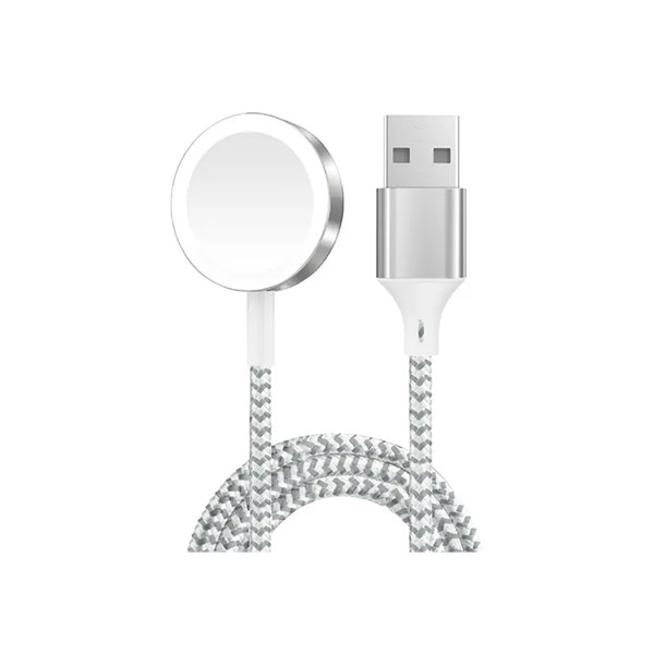 Green Lion  Magnetic Braided Charging Cable 1.2M(USB-A Interface) For iwatch -Silver, mobiles, lebanon, samsung, iphones, new, used, laptops, computers, huawei, phone, mobile prices in lebanon,mobile prices