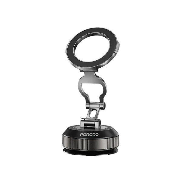 Porodo Manual Suction MagSafe Phone Holder - 360° Rotatable & Foldable - Black, mobiles, lebanon, samsung, iphones, new, used, laptops, computers, huawei, phone, mobile prices in lebanon,mobile prices