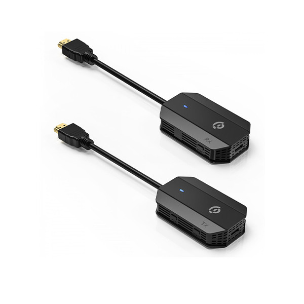Powerology Wireless  HDMI Mirroring Adaptor Pair with  USB-C Cable Full HD 1080P - Black - mobile shop in Hamra, Beirut, Lebanon. New and used phones, iPhone, Samsung, Huawei, Xiaomi, Oppo, Realme, Honor, Google Pixel, tablets, laptops, computers, and accessories. متجر موبايلات في الحمرا، بيروت، لبنان. هواتف جديدة ومستعملة، آيفون، سامسونج، هواوي، شاومي، أوبو، ريلمي، هونر، جوجل بيكسل، أجهزة لوحية، لابتوبات، كمبيوترات، واكسسوارات.