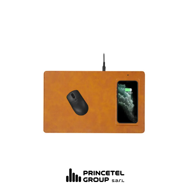 Mouse pad with wireless mobile charger (10W) (Wireless Charging ) Powerology yellow - mobile shop in Hamra, Beirut, Lebanon. New and used phones, iPhone, Samsung, Huawei, Xiaomi, Oppo, Realme, Honor, Google Pixel, tablets, laptops, computers, and accessories. متجر موبايلات في الحمرا، بيروت، لبنان. هواتف جديدة ومستعملة، آيفون، سامسونج، هواوي، شاومي، أوبو، ريلمي، هونر، جوجل بيكسل، أجهزة لوحية، لابتوبات، كمبيوترات، واكسسوارات.