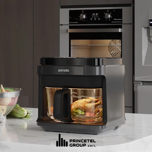 Porodo Lifestyle 5.5L Capacity Full Glass Air Fryer 1200W -Black - mobile shop in Hamra, Beirut, Lebanon. New and used phones, iPhone, Samsung, Huawei, Xiaomi, Oppo, Realme, Honor, Google Pixel, tablets, laptops, computers, and accessories. متجر موبايلات في الحمرا، بيروت، لبنان. هواتف جديدة ومستعملة، آيفون، سامسونج، هواوي، شاومي، أوبو، ريلمي، هونر، جوجل بيكسل، أجهزة لوحية، لابتوبات، كمبيوترات، واكسسوارات.