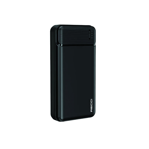Recci power Bank burton 20000 mAh RPB-N17-Black, mobiles, lebanon, samsung, iphones, new, used, laptops, computers, huawei, phone, mobile prices in lebanon,mobile prices