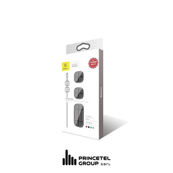 Baseus Cross Peas cable organizer - Black - mobile shop in Hamra, Beirut, Lebanon. New and used phones, iPhone, Samsung, Huawei, Xiaomi, Oppo, Realme, Honor, Google Pixel, tablets, laptops, computers, and accessories. متجر موبايلات في الحمرا، بيروت، لبنان. هواتف جديدة ومستعملة، آيفون، سامسونج، هواوي، شاومي، أوبو، ريلمي، هونر، جوجل بيكسل، أجهزة لوحية، لابتوبات، كمبيوترات، واكسسوارات.